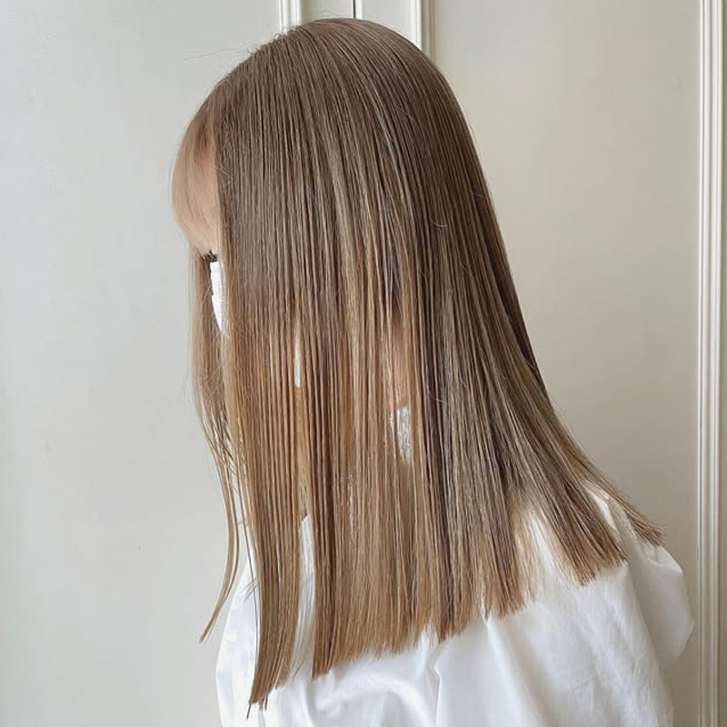 ハイポニー 振袖ヘアスタイル 振袖ヘアアレンジ ミルクティベージュ