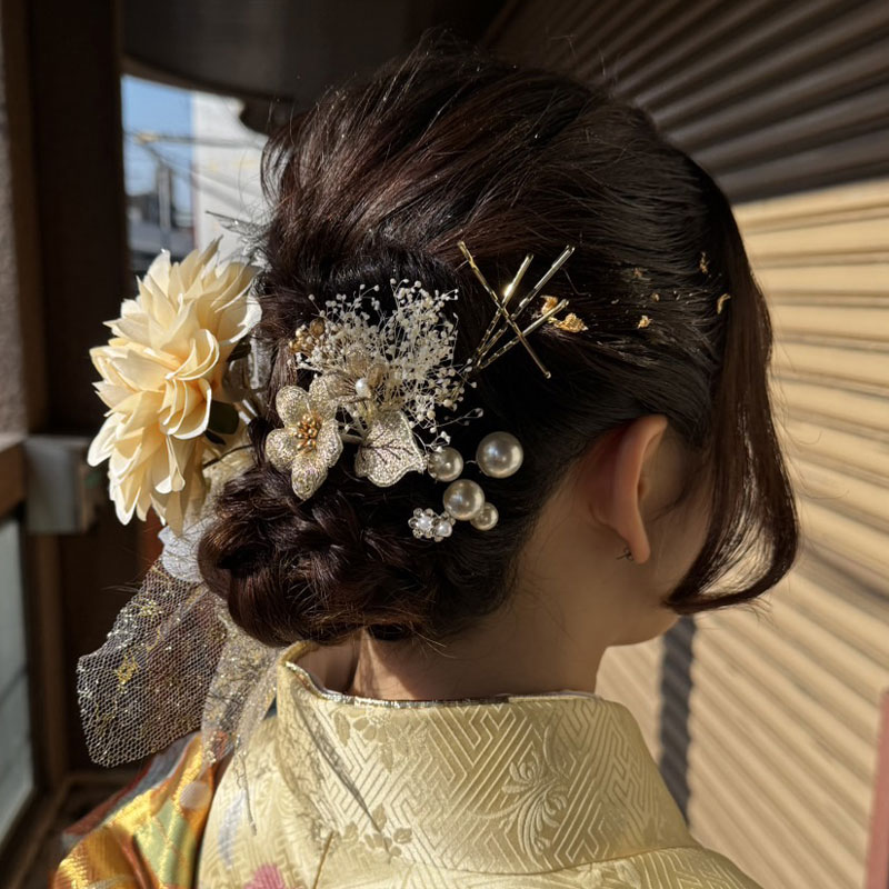 アップヘアスタイル 成人式ヘアスタイル 卒業式ヘアスタイル フワッとアップ