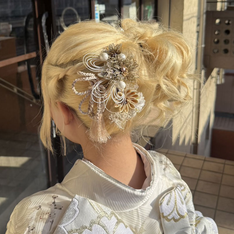 ローポニー 振袖ヘアスタイル 振袖ヘアアレンジ ポニーテール