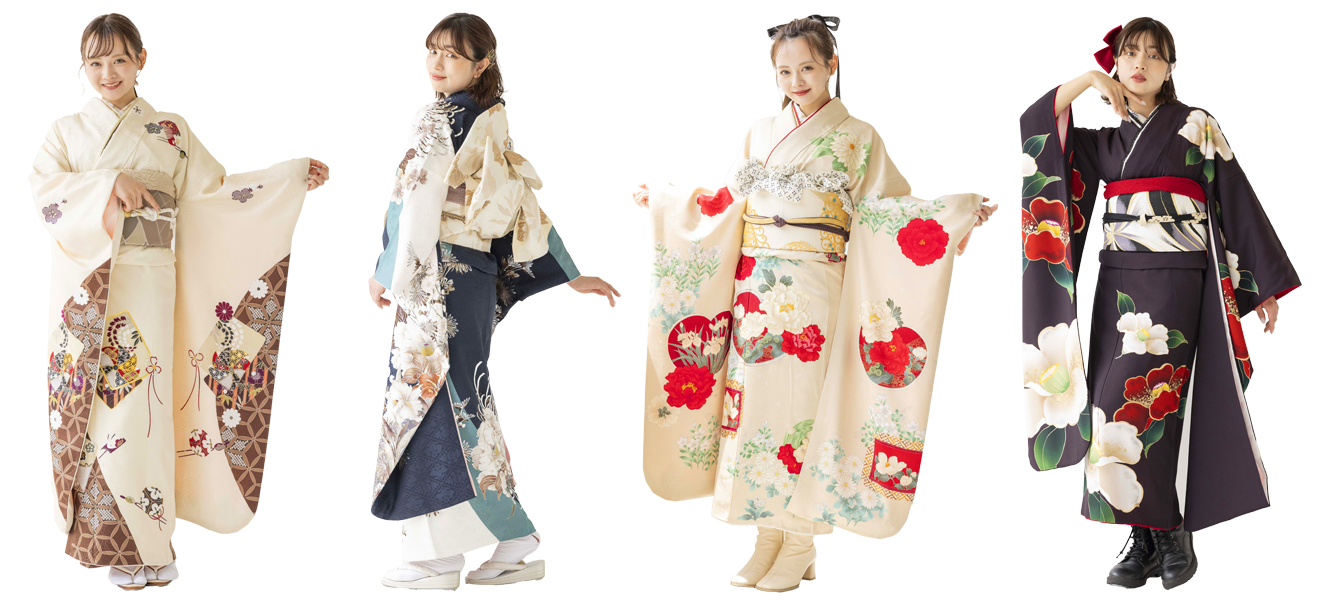 成人式・卒業式の着付け・ヘアセット・メイク・レンタルの着物
