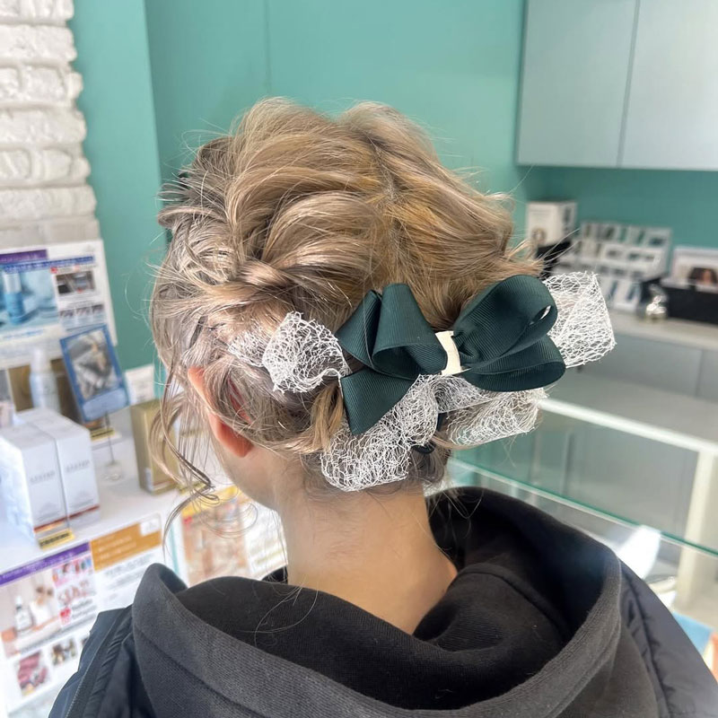 アップヘアスタイル 成人式ヘアスタイル 卒業式ヘアスタイル ダークブラウン