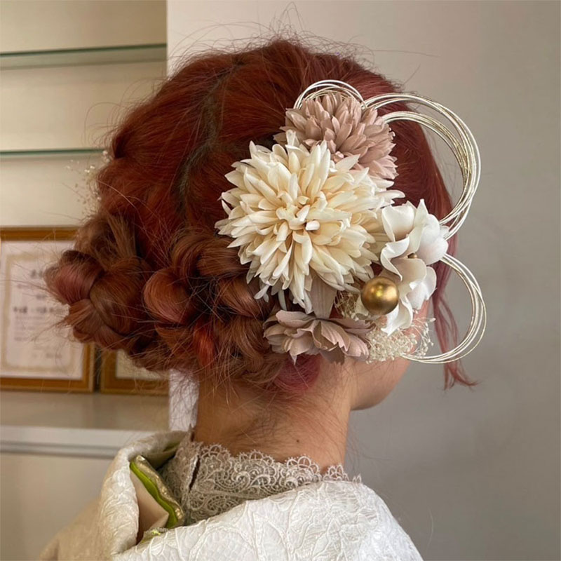 アップヘアスタイル 成人式ヘアスタイル 卒業式ヘアスタイル ツインバン