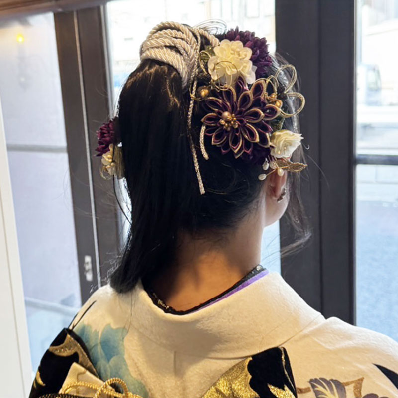 アップヘアスタイル 成人式ヘアスタイル 卒業式ヘアスタイル ハイポニー