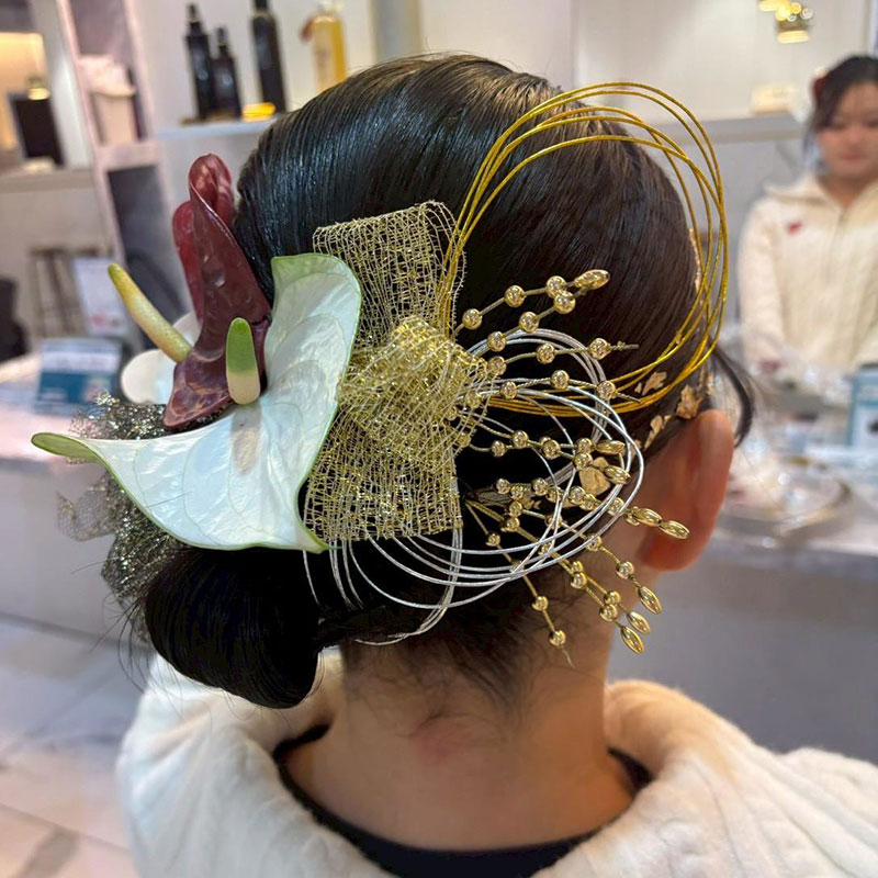 胡蝶蘭と合わせたスタイル